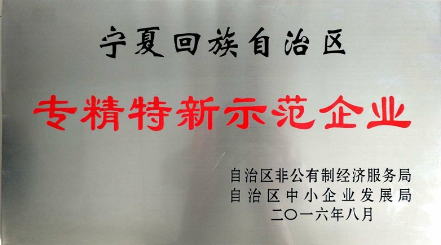2016年8專(zhuān)精特新示范企業(yè)